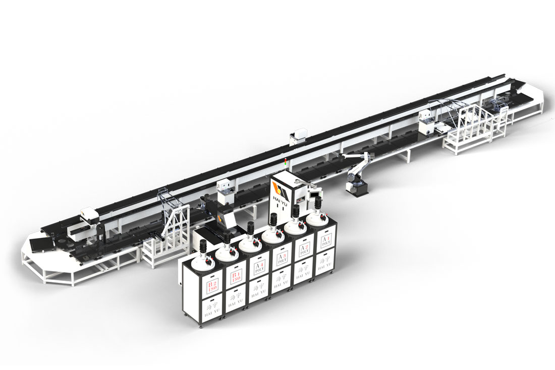 HY-PP4I2-120A/250AAutomatic Cushion Polyurethane Casting Machine